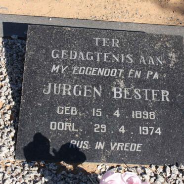 BESTER Jurgen 1898-1974