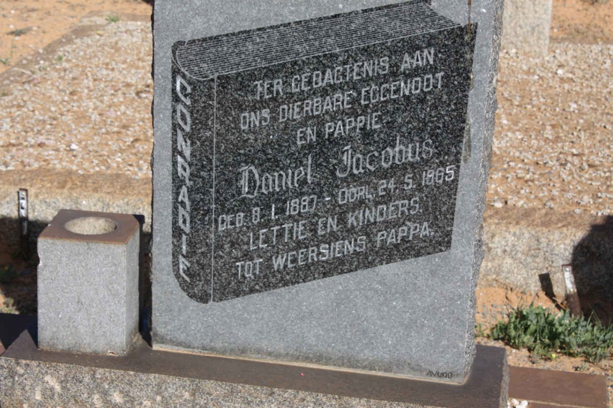 CONRADIE Daniel Jacobus 1887-1965