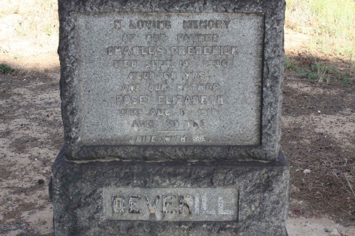 DEVERILL Charles Frederick -1936 &amp; Rose -1910