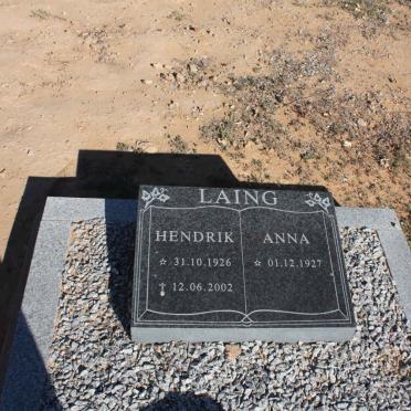 LAING Hendrik 1926-2002 &amp; Anna 1927-
