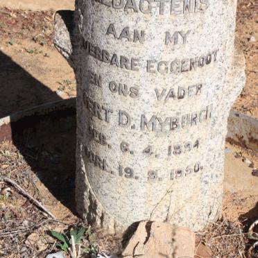 MYBURGH Gert D. 1894-1950