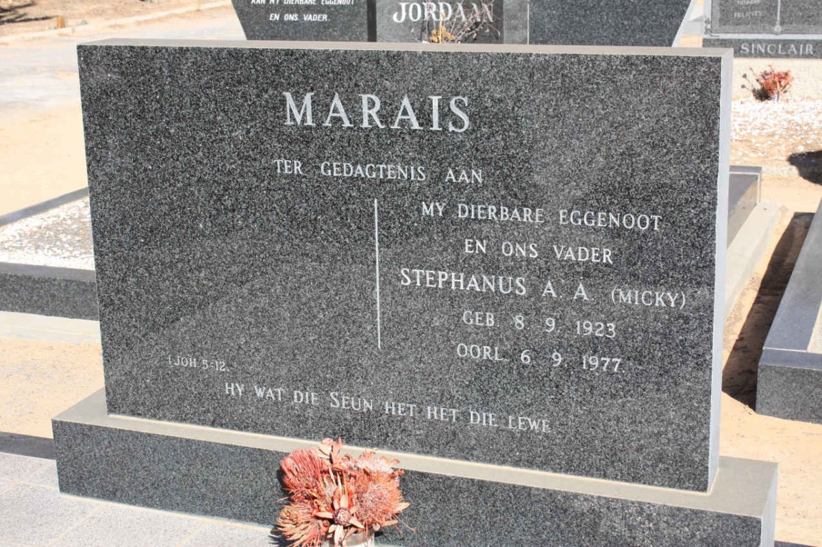 MARAIS Stephanus A.A. 1923-1977