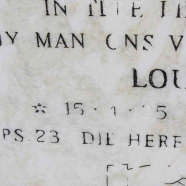 NIEKERK Louis, van 1925-1994