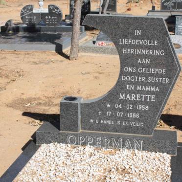 OPPERMAN  Matette 1958-1986