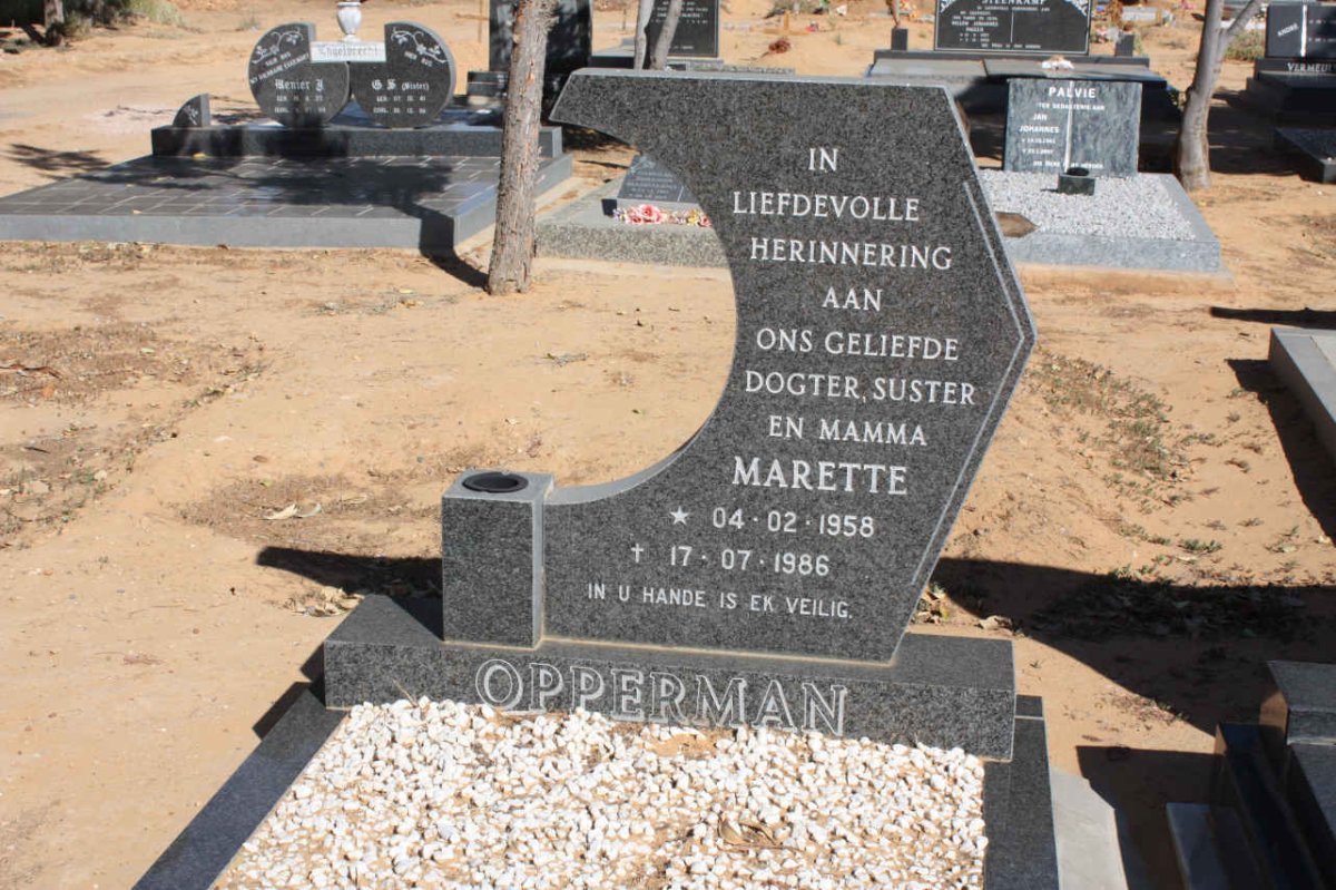 OPPERMAN  Matette 1958-1986