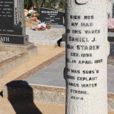 STADEN Daniel J., van 1898-1960