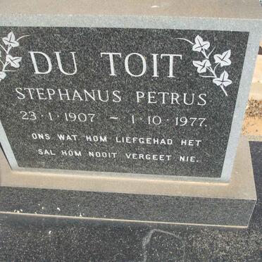 TOIT Stephanus Petrus, du 1907-1977