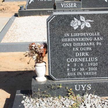UYS Dirk Cornelius 1920-2001