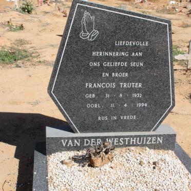 WESTHUIZEN Francois Truter, van der 1952-1994