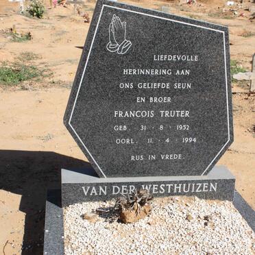 WESTHUIZEN Francois Truter, van der 1952-1994