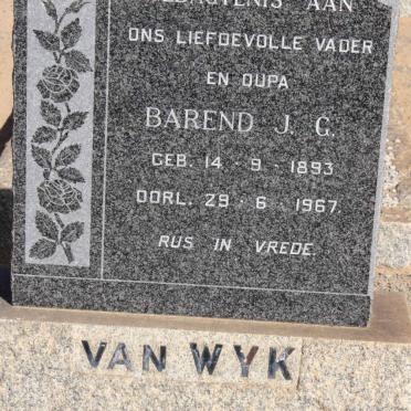 WYK Barend J.G., van 1893-1967