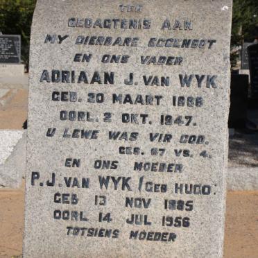 WYK Adriaan J., van 1886-1947 &amp; P.J. HUGO 1885-1956