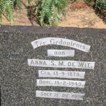WIT Anna S.M., de 1878-1949