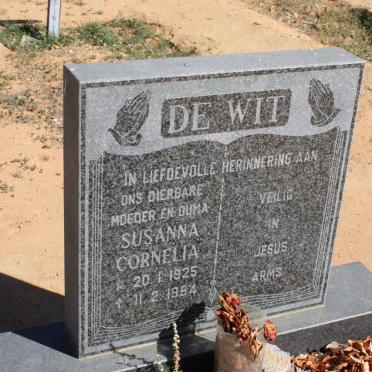 WIT Susanna Cornelia, de 1925-1994