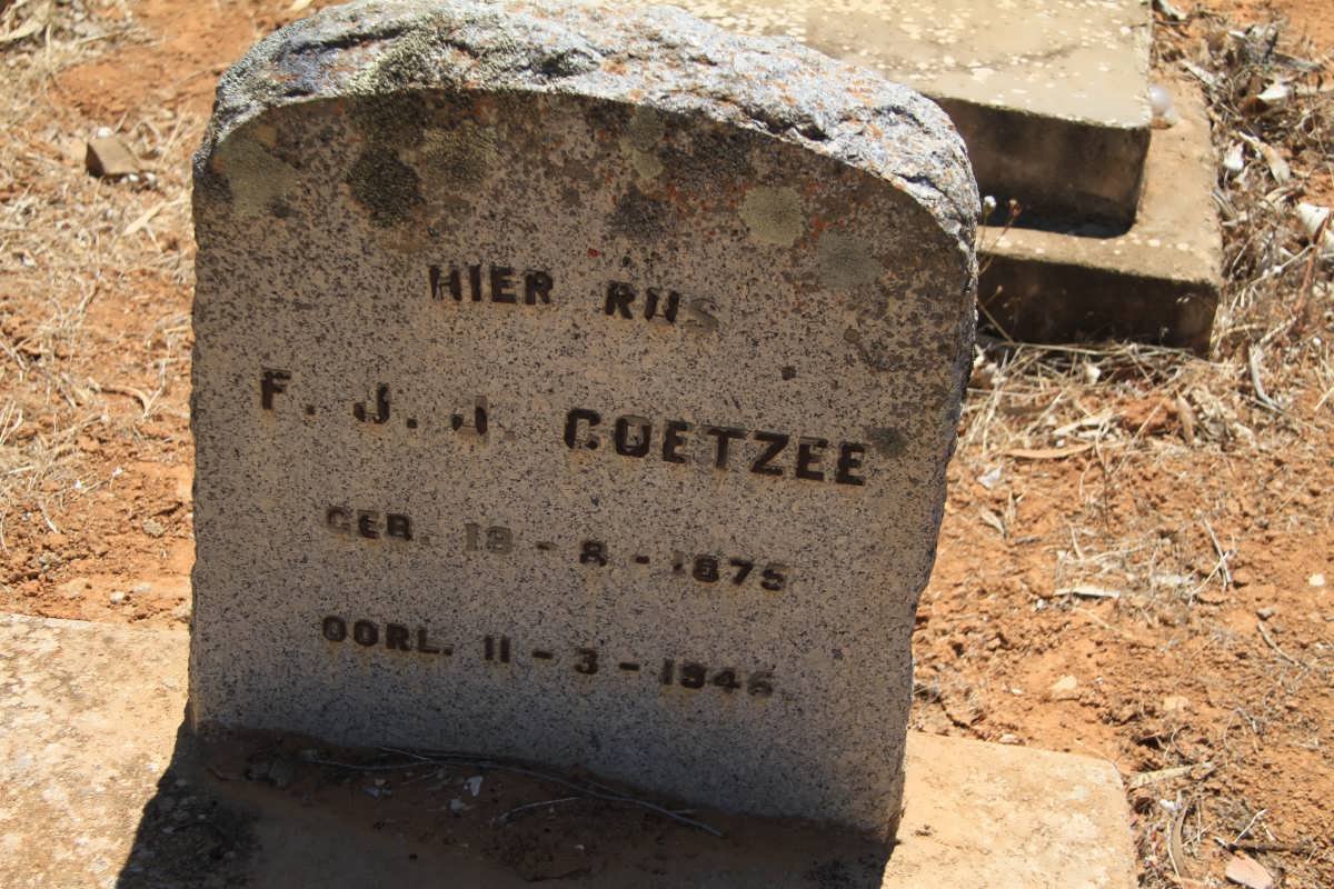 COETZEE F.J.J. 1875-1946