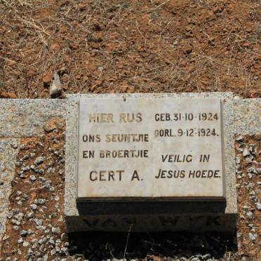 WYK Gert A., van 1924-1924