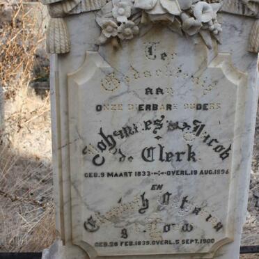 CLERK Johannes Jacob, de 1833-1896 &amp; Elizabeth Catharina LOUW 1839-1900