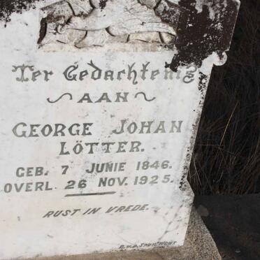 L0TTER George Johan 1846-1925