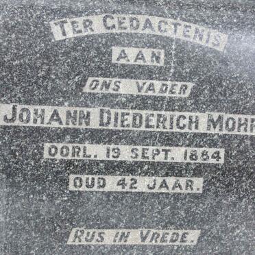 MOHR Johann Diederich -1884