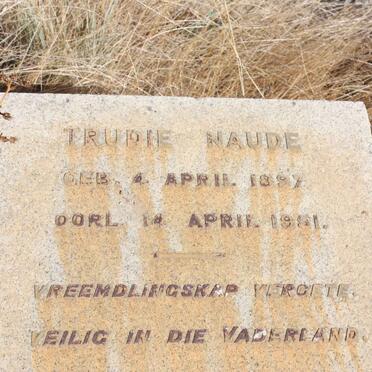 NAUDE Trudie 1897-1951