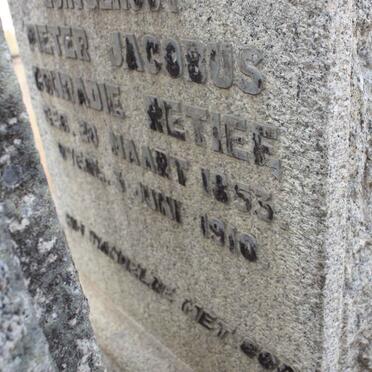 RETIEF Pieter Jacobus Conradie 1853-1910