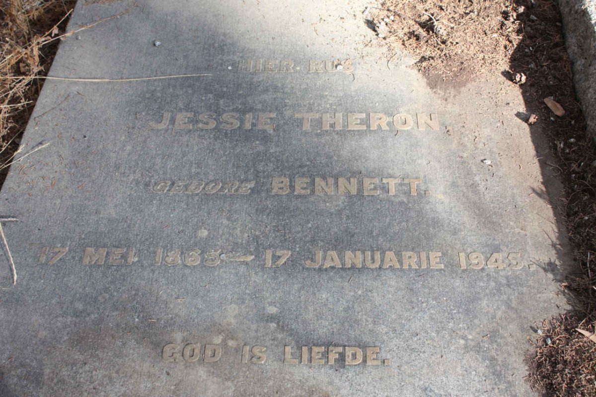 THERON Jessie nee BENNETT 1865-1945