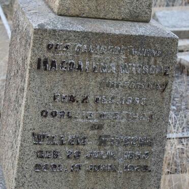 WITSCHE Willem 1854-1928 &amp; Magdalena ROSSOUW 1863-1924