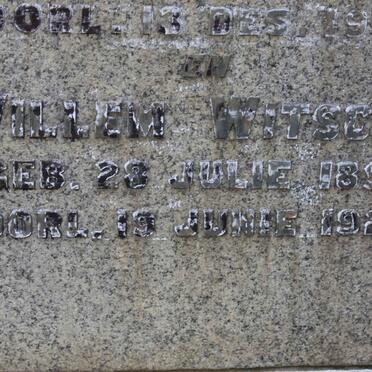 WITSCHE Willem 1854-1928