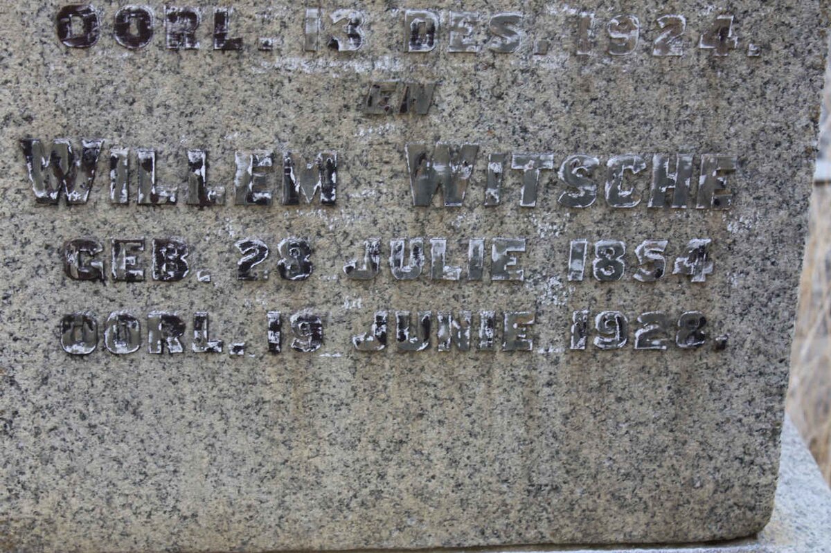 WITSCHE Willem 1854-1928