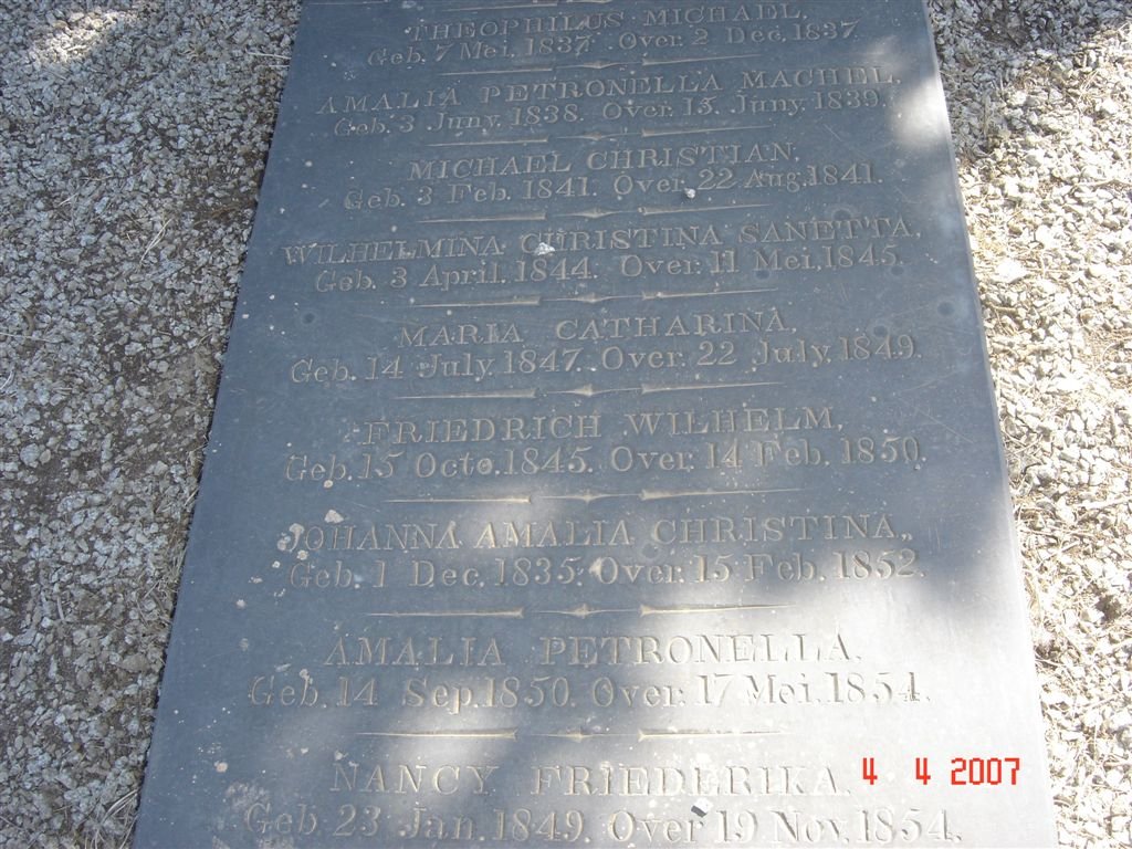 ZAHN Infant children of Gustav Adolph ZAHN &amp; Francina Hendrika Helena VOS_2