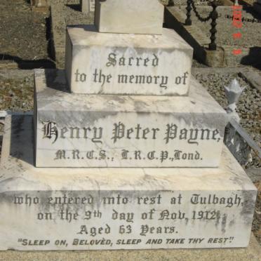 PAYNE Henry Peter -1912