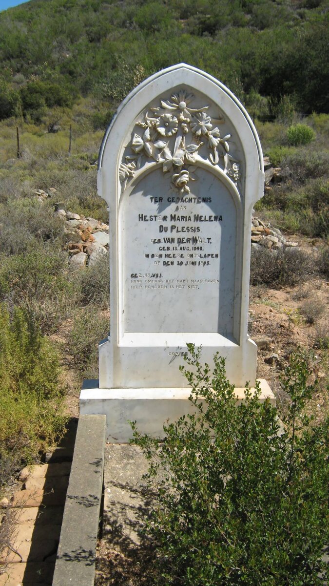 PLESSIS Hester Maria Helena, du nee VAN DER WALT 1848-1905