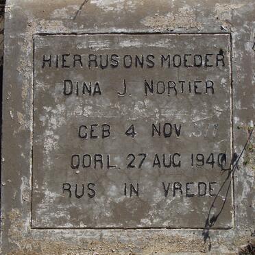 NORTIER Dina J. 1877-1940