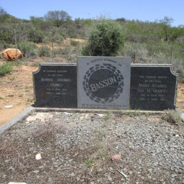 BASSON Hendrik Johannes 1904-195? &amp; Maria Susanna LE GRANGE 1903-19??