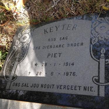 KEYTER Piet 1914-191976