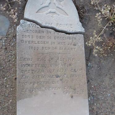 FOURIE Willem 1873-1899