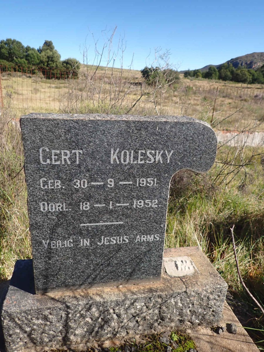 KOLESKY Gert 1951-1952