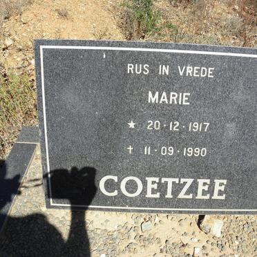 COETZEE Andries 126-2005 &amp; Marie 1917 1990