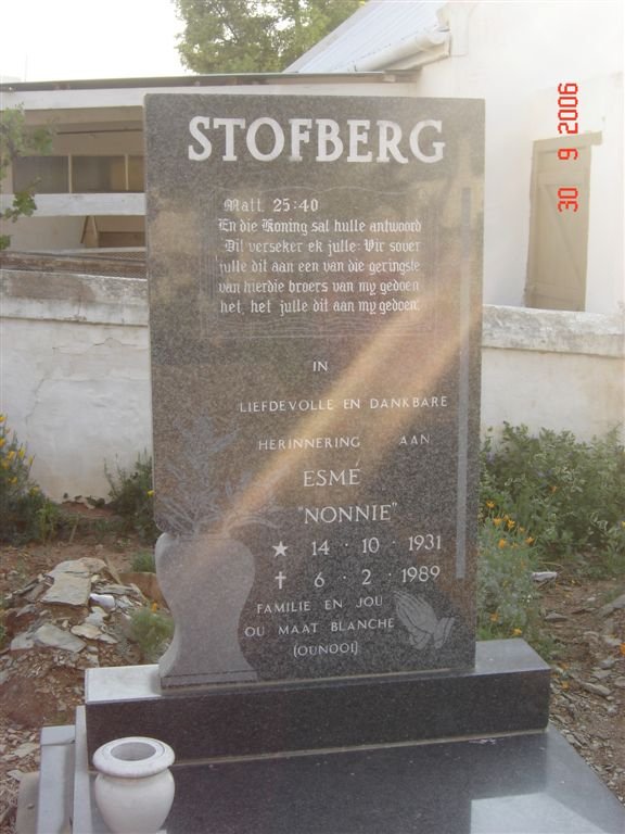 STOFBERG Esme 1931-1989