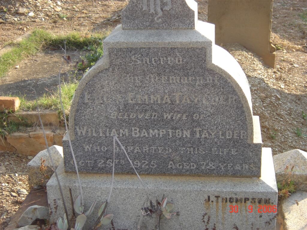 TAYLDER Lucy Emma -1925