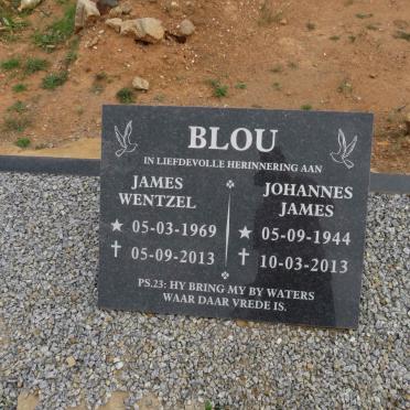 BLOU Johannes James 1944-2013 :: BLOU James Wentzel 1969-2013