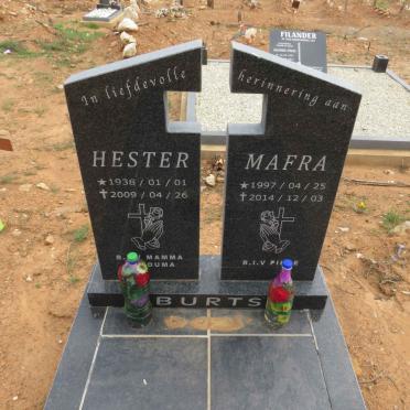 BURTS Hester 1938-2009 :: BURTS Mafra 1997-2014