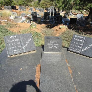 BARKHUIZEN Gideon Stefanus 1905-1990 &amp; Susanna Francina 1919-2006