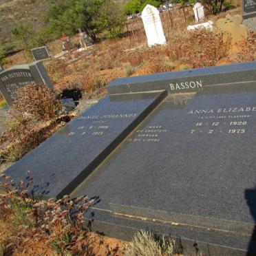 BASSON Daniel Johannes 1906-1975 &amp; Anna Elizabeth CLAASSEN 1920-1975