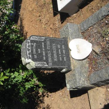 BARKHUIZEN Hermanus Petrus 1912-1926