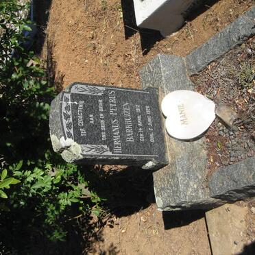 BARKHUIZEN Hermanus Petrus 1912-1926