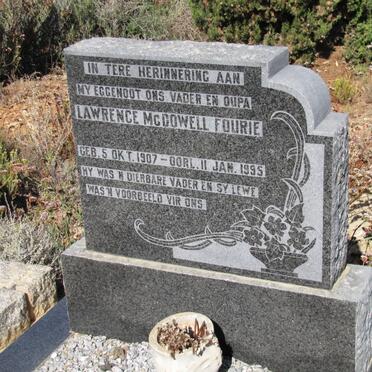 FOURIE Lawrence McDowell 1907-1995