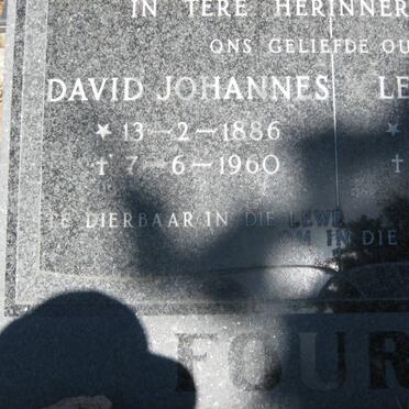 FOURIE David Johannes 1886-1960 &amp; Lea Jacoba 1891-1986 