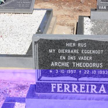 FERREIRA Archie Theodorus 1957 -1993
