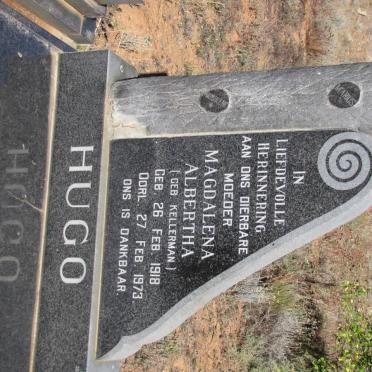HUGO Magdalena Albertha nee KELLERMAN 1918-1973